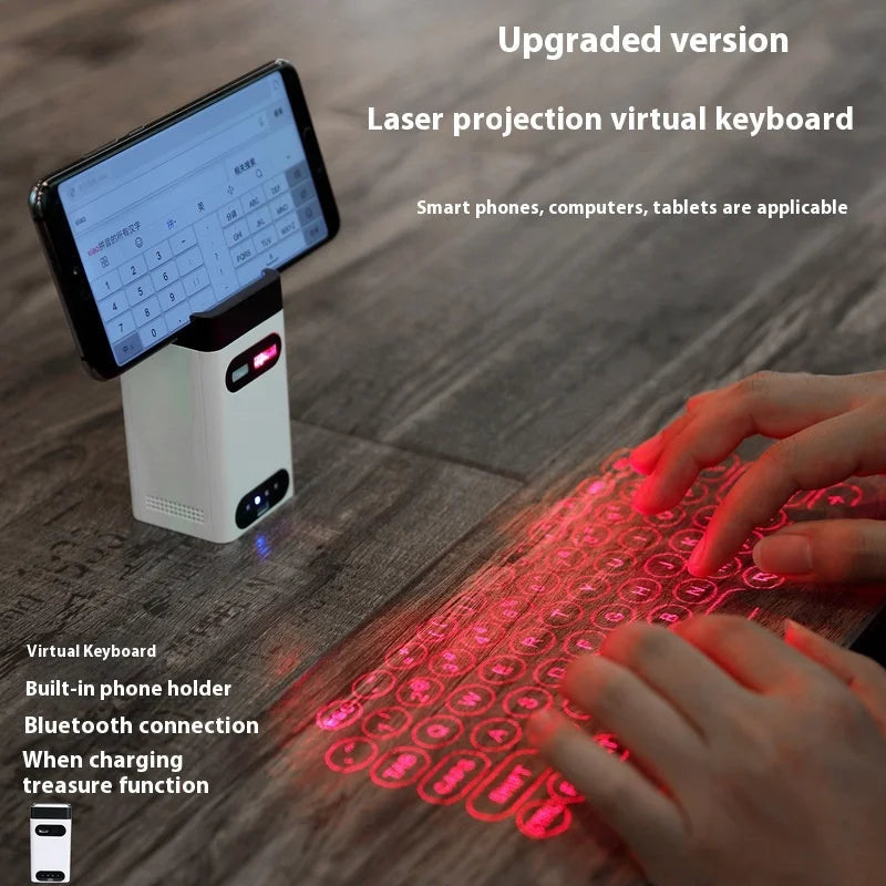 Portable Bluetooth Virtual Laser Keyboard Wireless Projector Keyboard With Mouse function For iphone Tablet Computer Phone