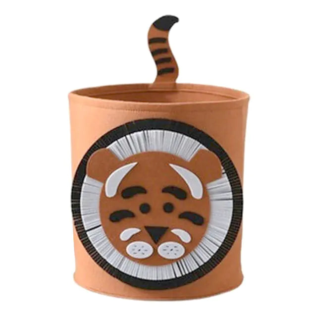 Kawaii Cotton Animal Storage Basket for Kids' Items