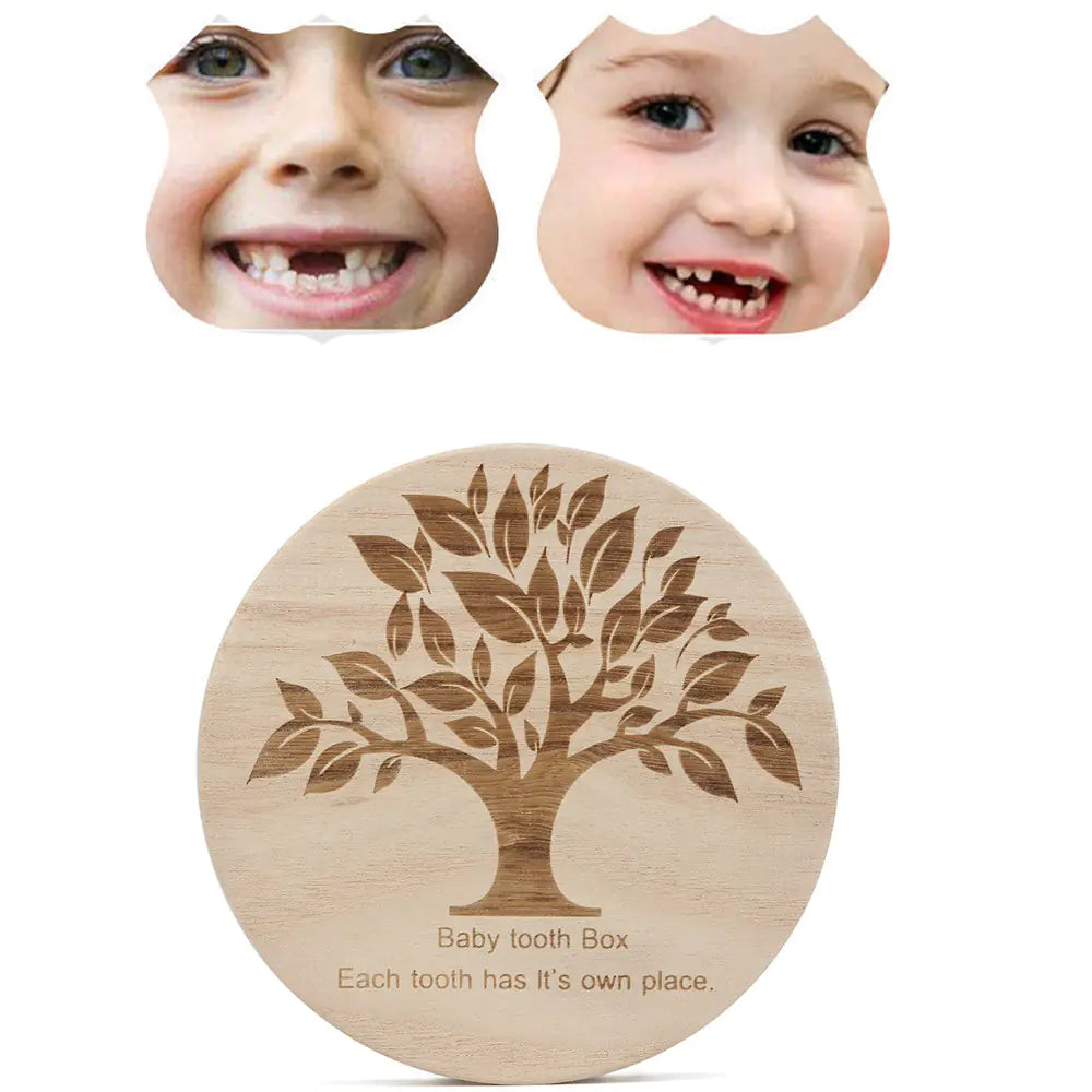 Box Baby Tooth and Hair Collection Box (Round)
