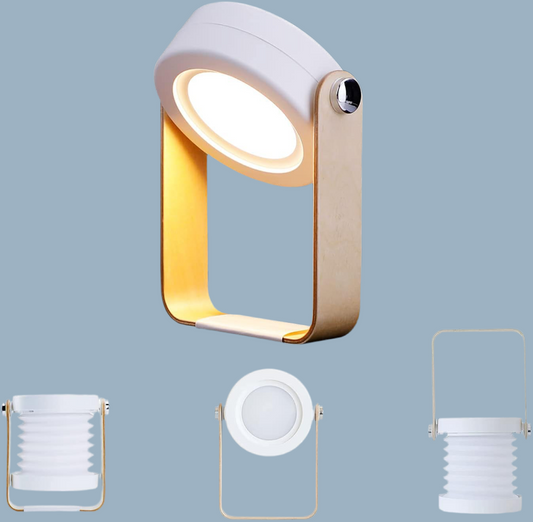 KASTWAVE Touch Night Light Lamp, 360° Rotatable Portable Foldable Lantern Lamp LED Light for Reading, Camping, Bedroom, USB Rechargeable