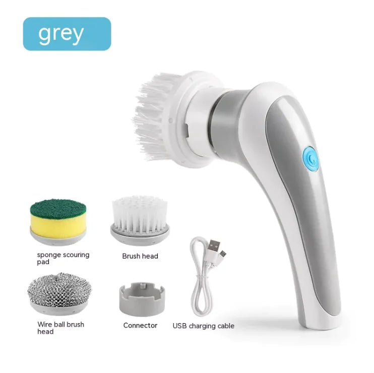 Electric Cleaning Brush 4 In 1 Spinning Scrubber Handheld Electric Cordless Cleaning Brush Portable