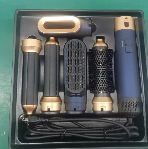 5-in-1 Hot Air Comb Hair Dryer (One Set)
