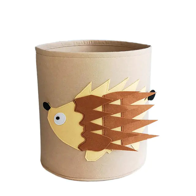 Kawaii Cotton Animal Storage Basket for Kids' Items