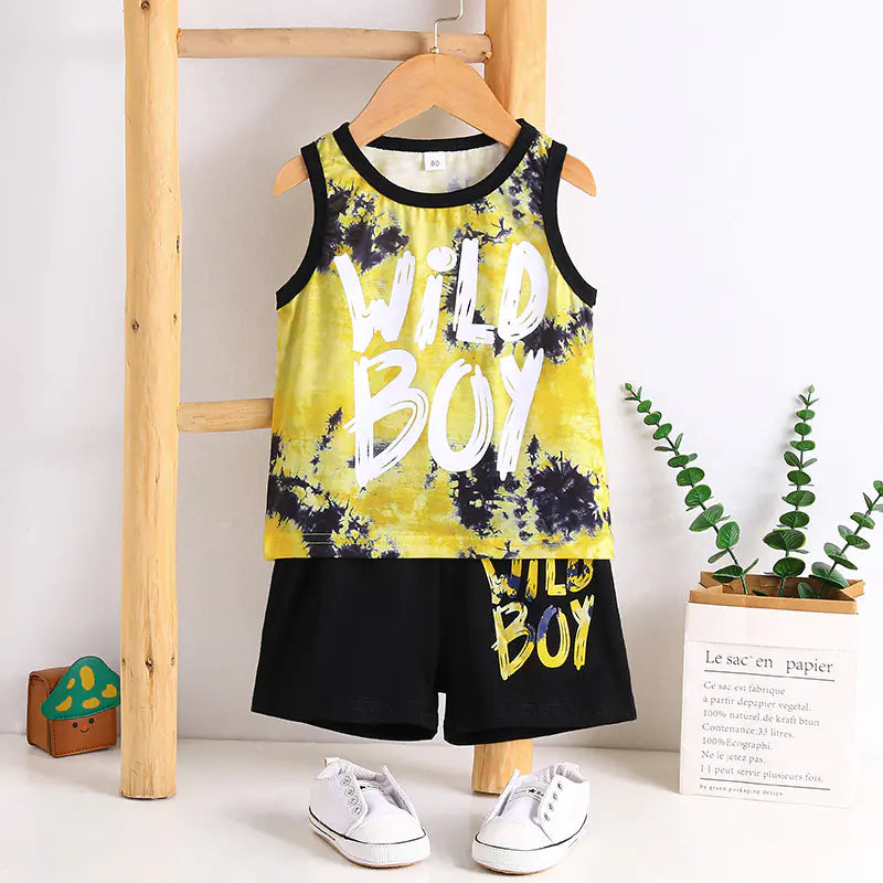 Children's Sports Style T-Shirt and Shorts Set (3-8 yrs)