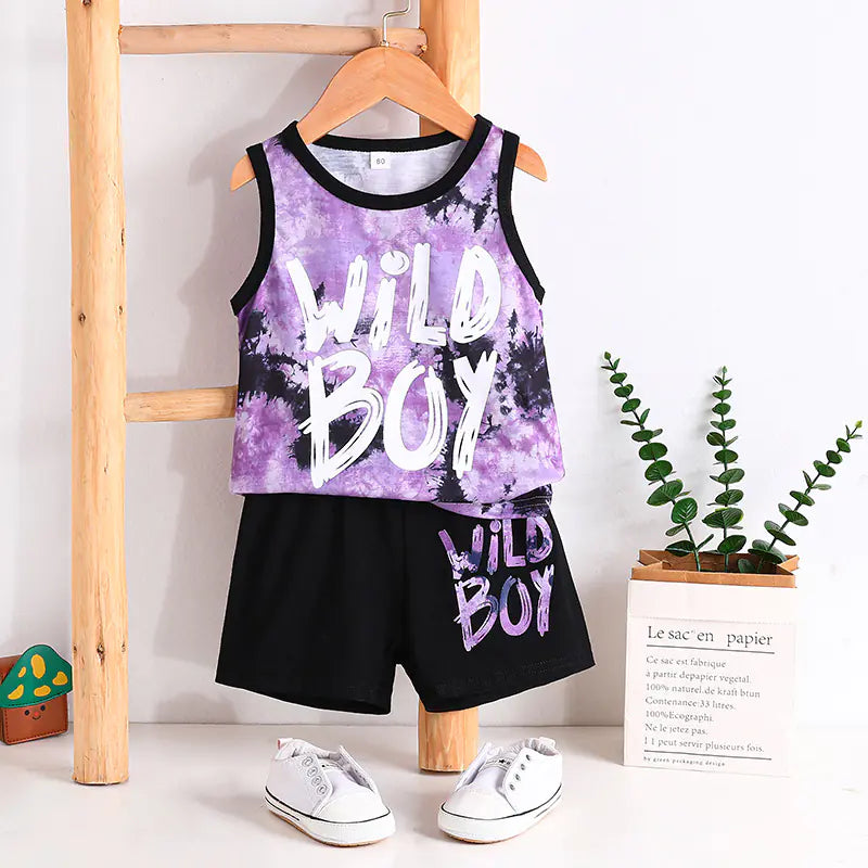 Children's Sports Style T-Shirt and Shorts Set (3-8 yrs)