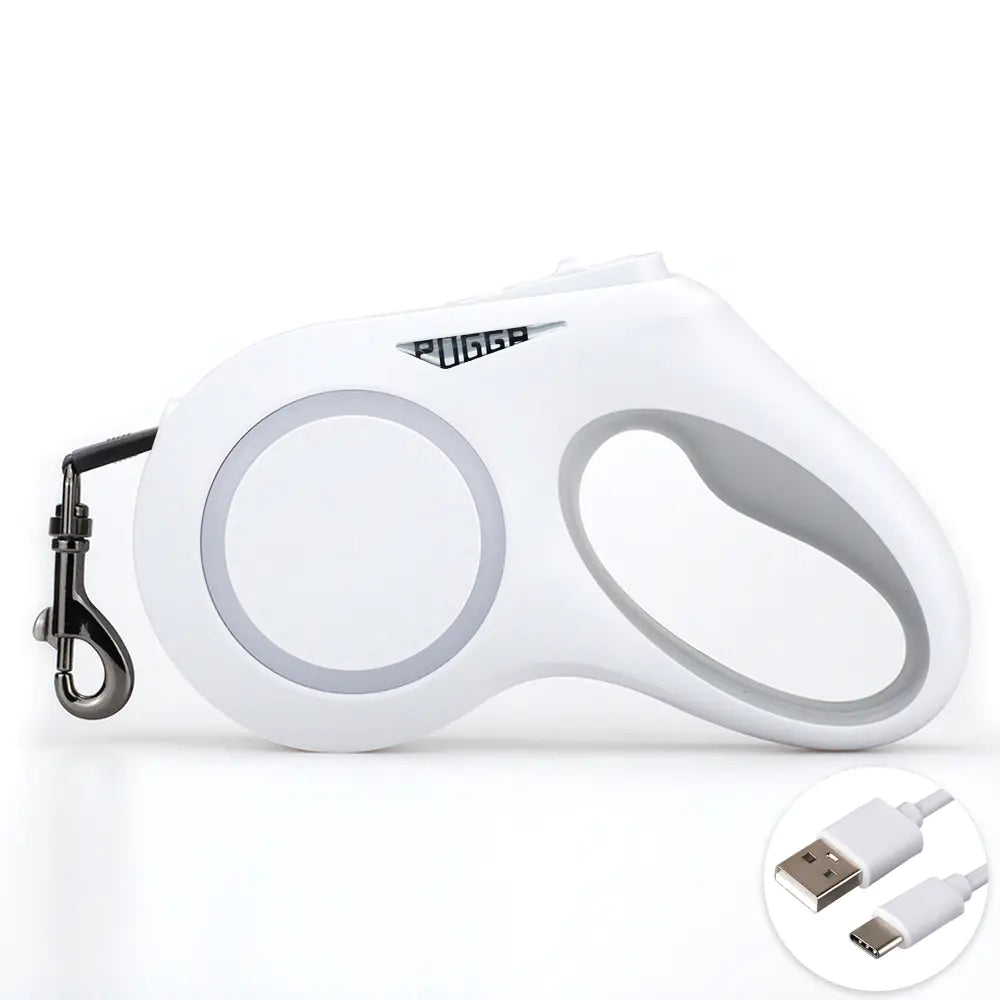 Automatic Telescopic Pet Traction Rope with Lights