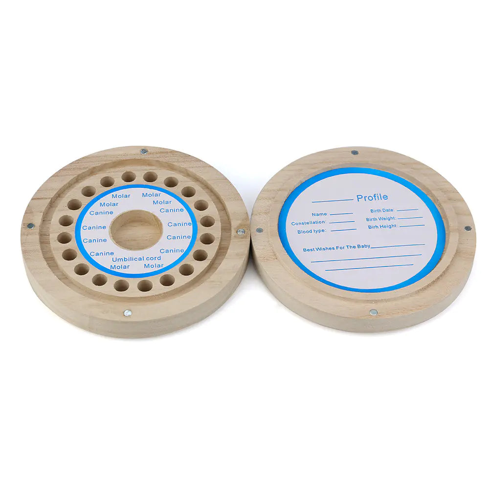 Box Baby Tooth and Hair Collection Box (Round)