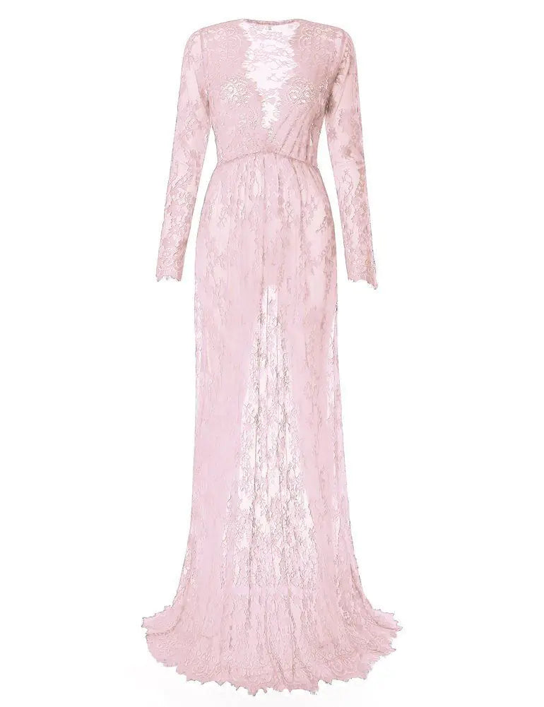 Sexy Deep V-Neck Long Sleeve Lace Bodycon Dress