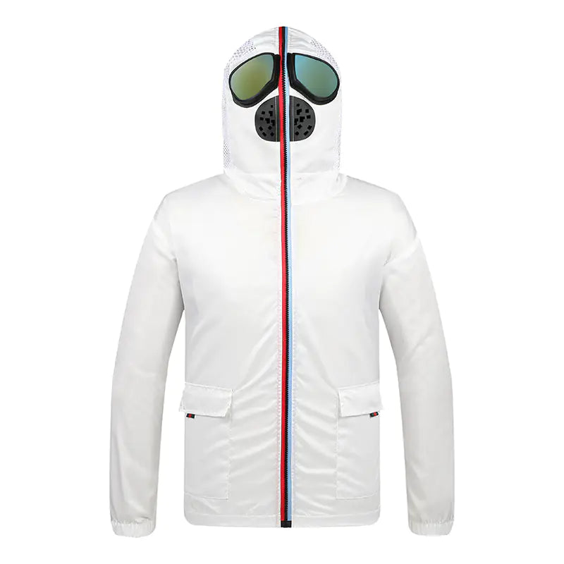 Unisex Hooded Sunglasses Protective Jacket for Sun Protection