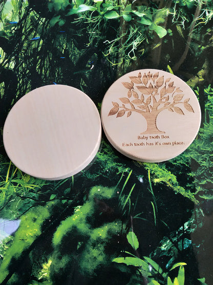 Box Baby Tooth and Hair Collection Box (Round)