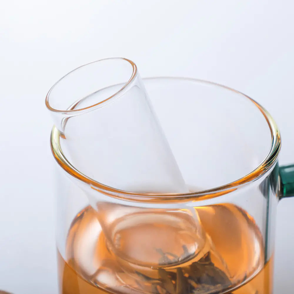 Tea Maker Set with Glass Tube Strainer and Tools