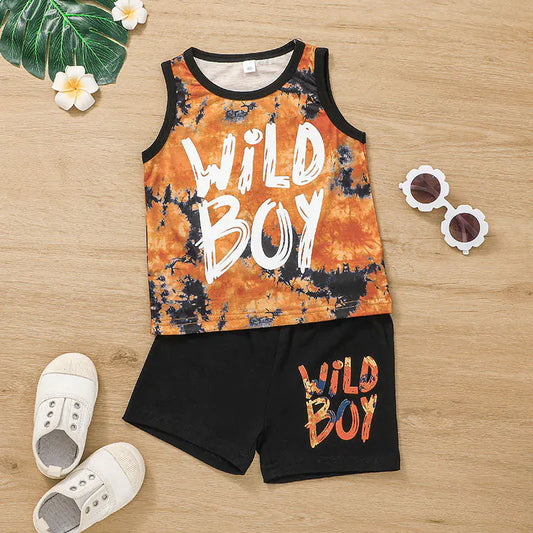 Children's Sports Style T-Shirt and Shorts Set (3-8 yrs)