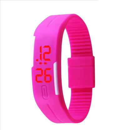Waterproof LED Silicone Sports Watch for Students