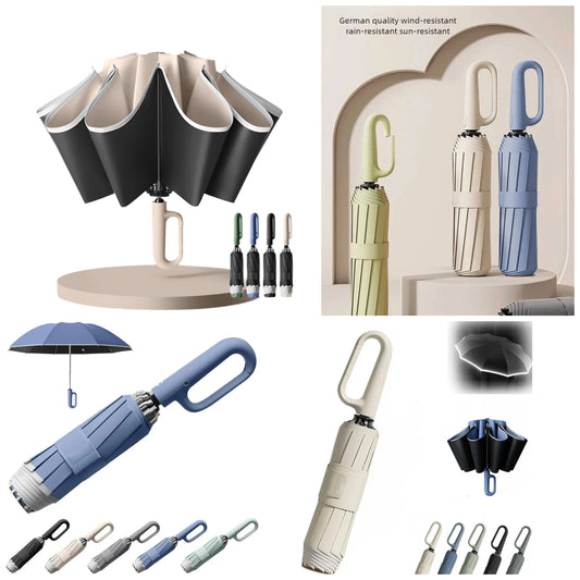 Xiaomi Strong Windproof Automatic Umbrella 72 Bones Sunshade Uv Protection Folding Umbrella Buckle Rain Large Parasol For Women