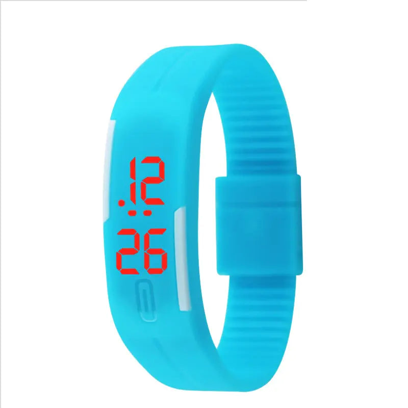 Waterproof LED Silicone Sports Watch for Students