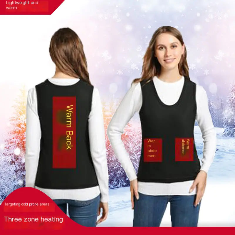 Gilet chauffant USB intelligent pour hommes et couples (coton)