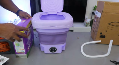 Fleqiwash Mini Portable Folding Washing Machine (One Unit)