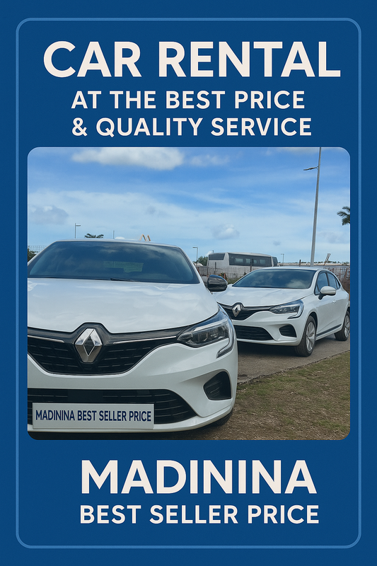 Car rental in « MARTINIQUE ISLAND🇲🇶 »🎣🤿🧘‍♂️🏝️🌋🏨