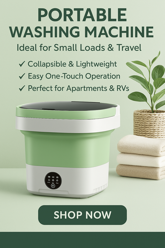 Fleqiwash Mini Portable Folding Washing Machine (One Unit)