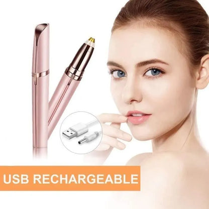 Épilateur facial plaqué or rose