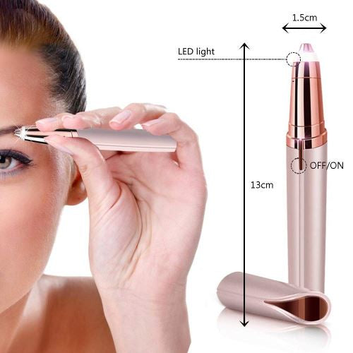 Épilateur facial plaqué or rose
