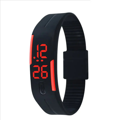Waterproof LED Silicone Sports Watch for Students