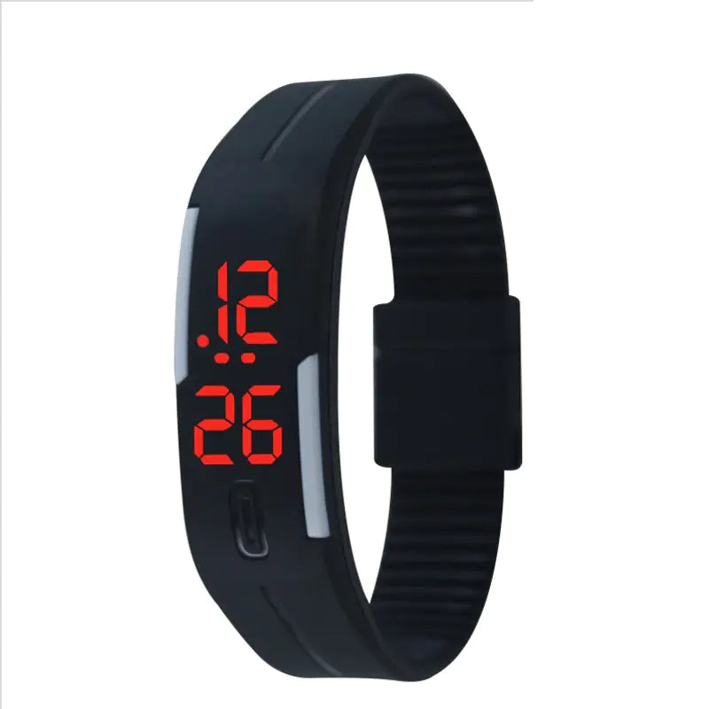 Waterproof LED Silicone Sports Watch for Students