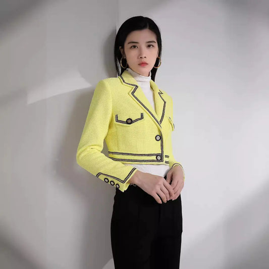 LML Street Style Women's Short Solid Color Blazer