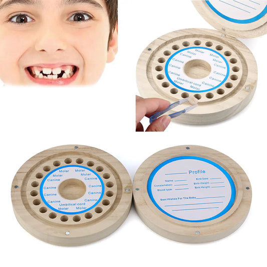 Box Baby Tooth and Hair Collection Box (Round)