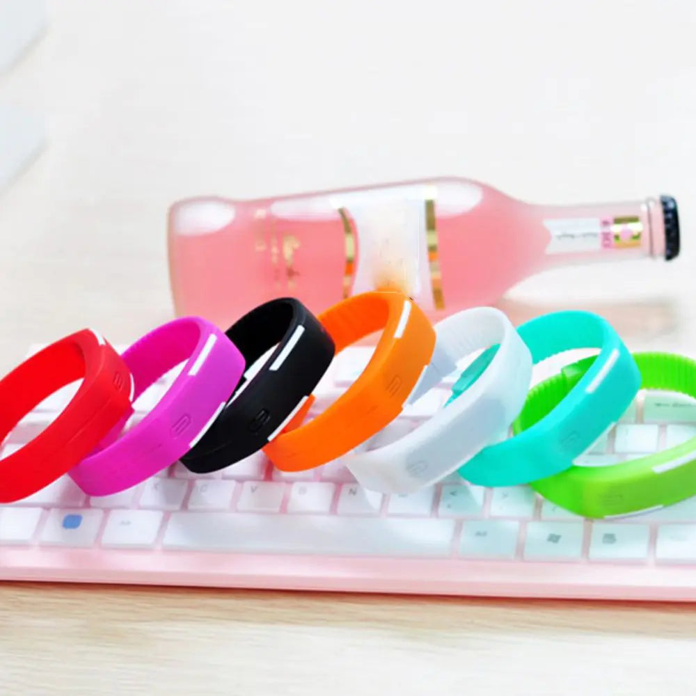Waterproof LED Silicone Sports Watch for Students