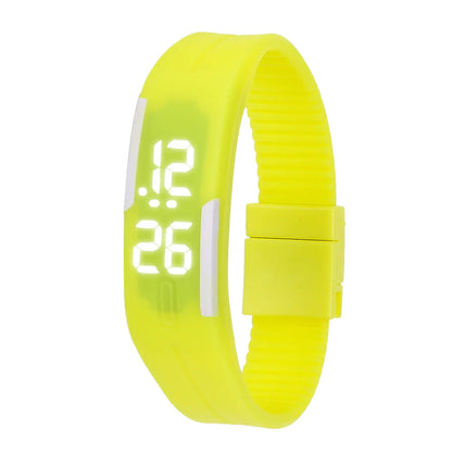 Waterproof LED Silicone Sports Watch for Students
