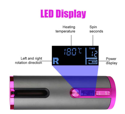 Fer à boucler rechargeable