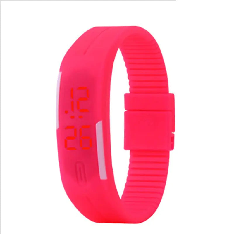 Waterproof LED Silicone Sports Watch for Students