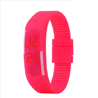 Waterproof LED Silicone Sports Watch for Students