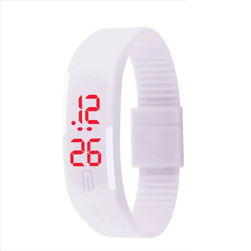 Waterproof LED Silicone Sports Watch for Students