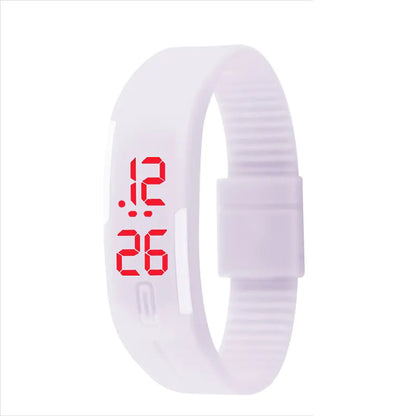 Waterproof LED Silicone Sports Watch for Students