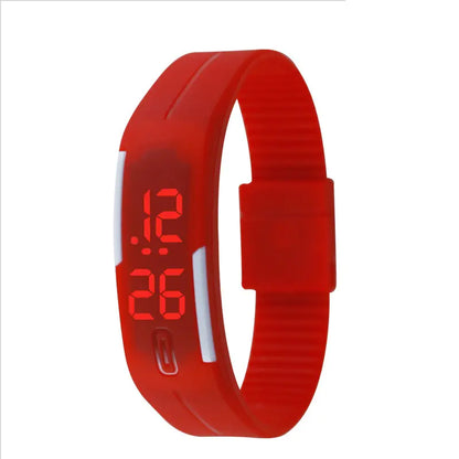 Waterproof LED Silicone Sports Watch for Students