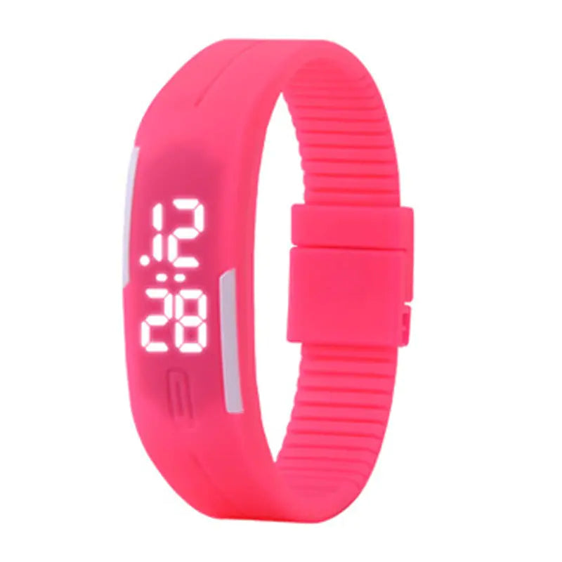 Waterproof LED Silicone Sports Watch for Students