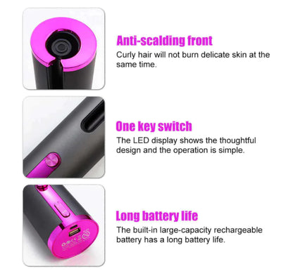 Fer à boucler rechargeable
