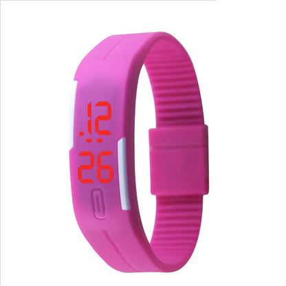 Waterproof LED Silicone Sports Watch for Students