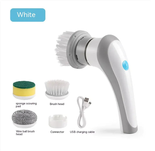 Electric Cleaning Brush 4 In 1 Spinning Scrubber Handheld Electric Cordless Cleaning Brush Portable