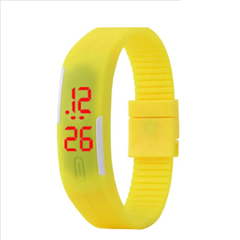 Waterproof LED Silicone Sports Watch for Students