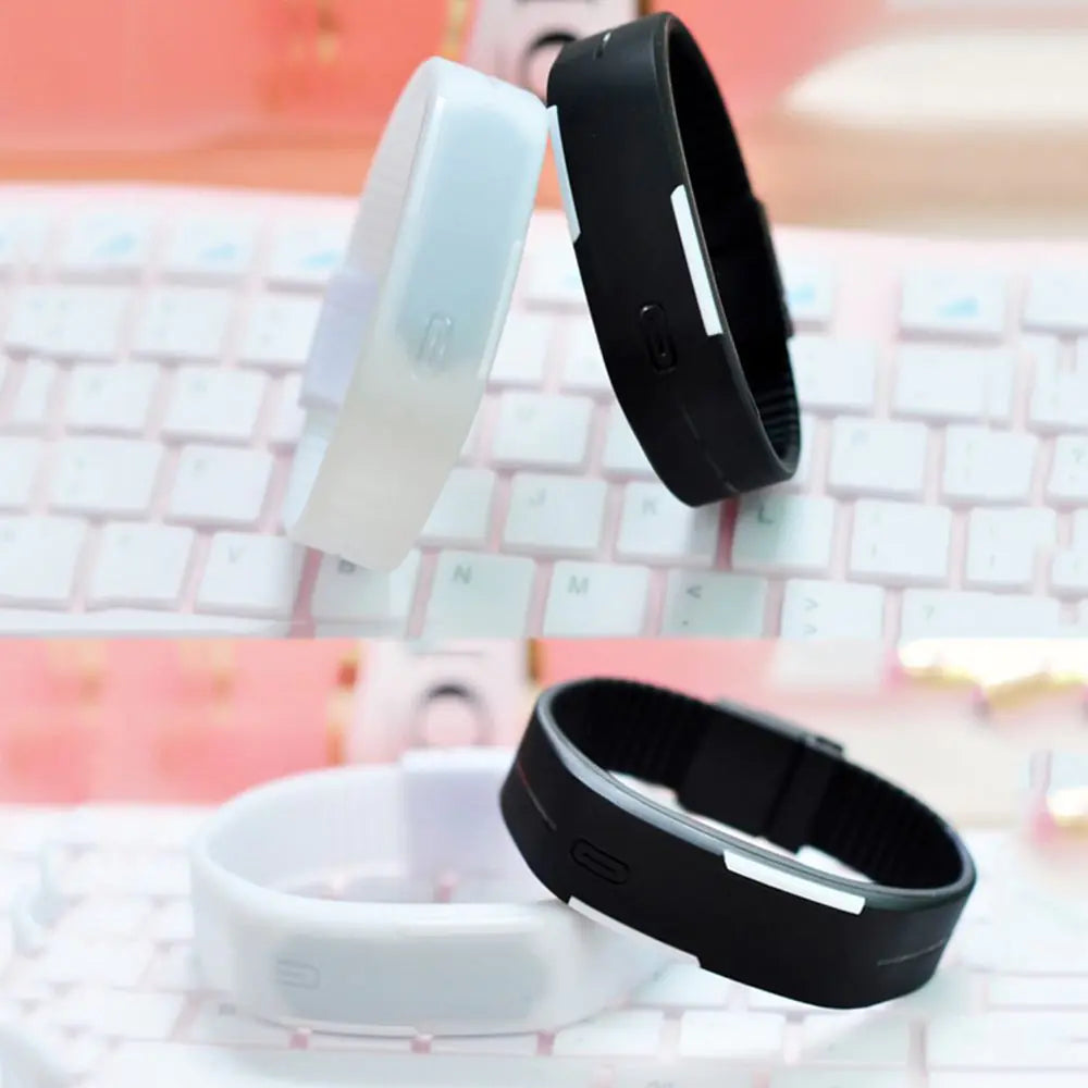 Waterproof LED Silicone Sports Watch for Students