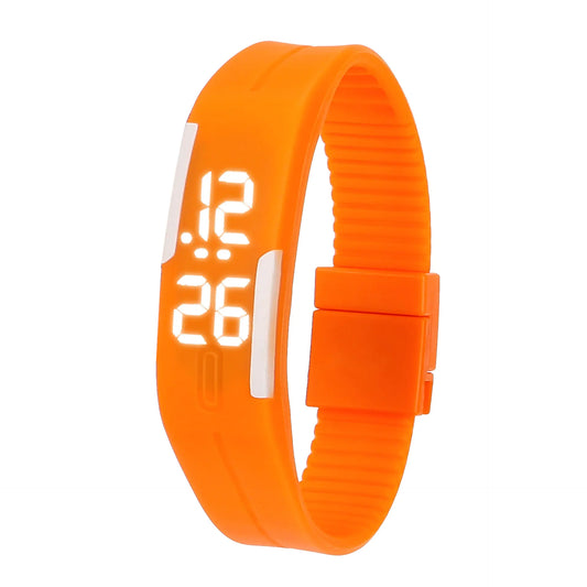 Waterproof LED Silicone Sports Watch for Students