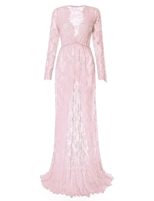 Sexy Deep V-Neck Long Sleeve Lace Bodycon Dress