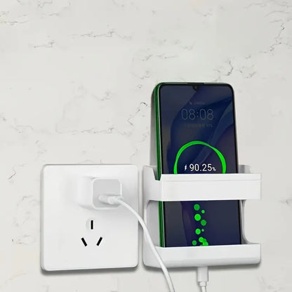 Wall Mount Phone Holder, Self-Adhesive Organizer Box