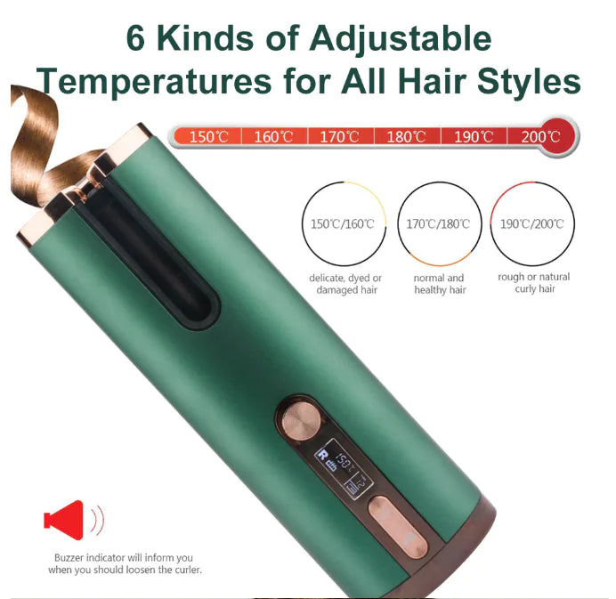 Fer à boucler rechargeable