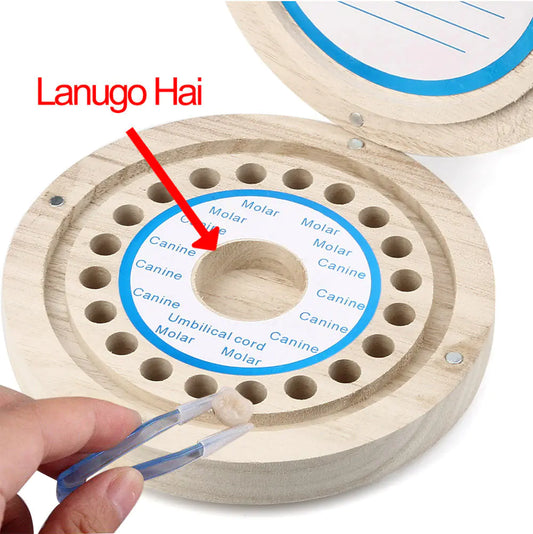 Box Baby Tooth and Hair Collection Box (Round)